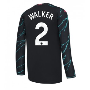 Manchester City Kyle Walker #2 Tredje trøje 2023-24 Lange ærmer